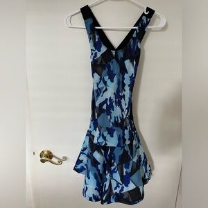 Blue Camouflage tennis dress